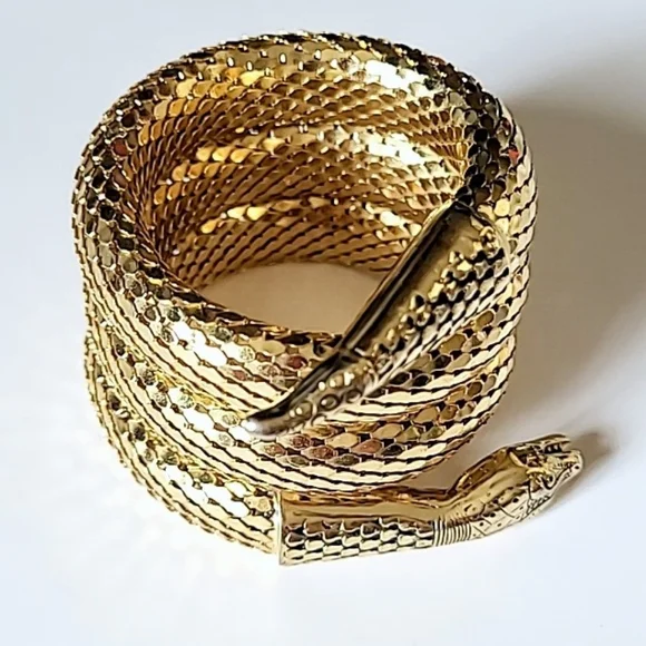 WHITING & DAVIS COILED SNAKE WRAP BRACELET - Picture 3 of 9